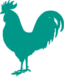 Our logo is a chicken in silhouette