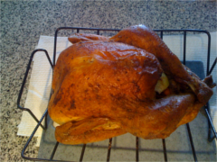 A succulent roast chicken